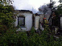 Роменський район: під час ліквідації загоряння житлового будинку вогнеборці виявили тіло людини