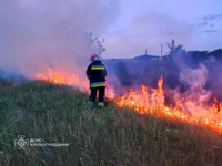 Кіровоградщина: за добу рятувальники ліквідували більше десяти пожеж на відкритій території