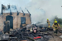 М. Кривий Ріг: рятувальники ліквідували пожежу на території приватного домоволодіння