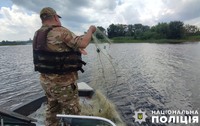 «Нерест 2024» на Полтавщині: поліція вилучила з водойм півтора кілометра браконьєрських сіток