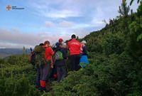 Гірські рятувальники розшукали групу туристів, які заблукали в горах