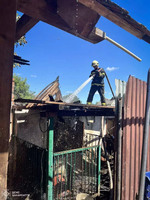 Берегівські надзвичайники врятували під час пожежі 30 курей, літню кухню та оселю господаря